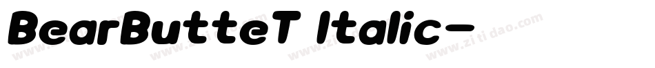 BearButteT Italic字体转换
